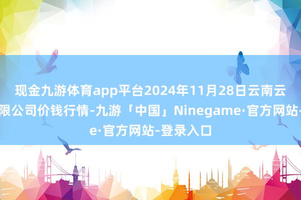 现金九游体育app平台2024年11月28日云南云菜集团有限公司价钱行情-九游「中国」Ninegame·官方网站-登录入口